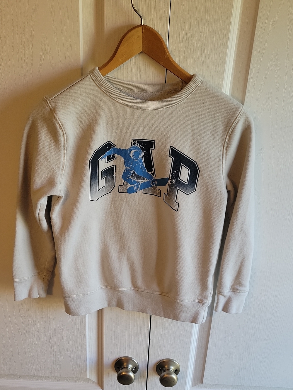 Gap Kids Medium Cream Logo Sweatshirt